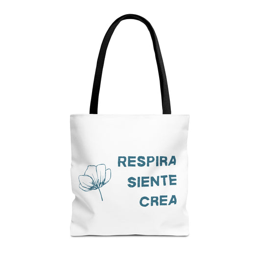 Tote bag - "Respira·Siente·Crea" - Crea con (C)alma