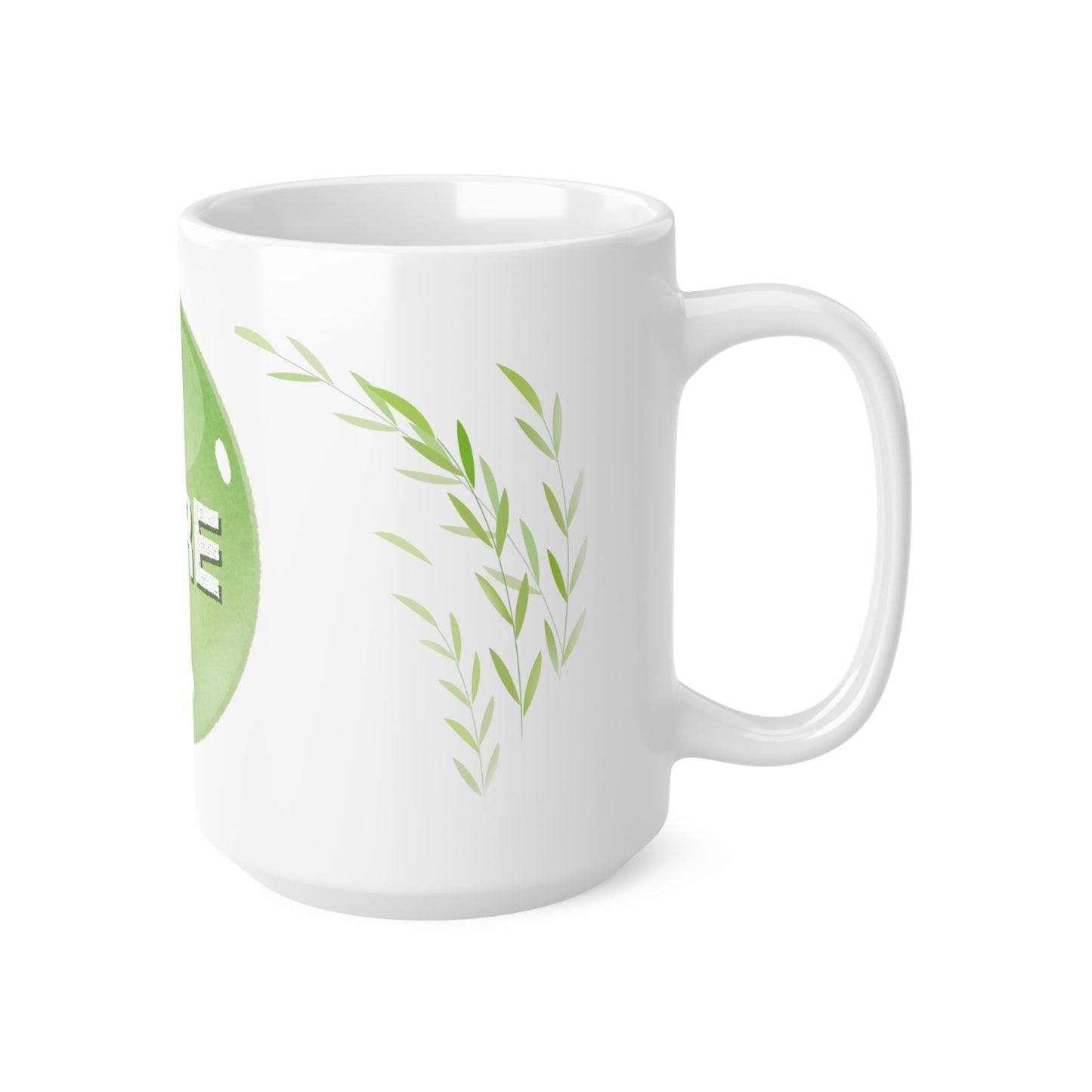 Tasse céramique "Libre" - Bulle verte - Tasse inspiratrice - Mindfulness, 11oz, 15oz