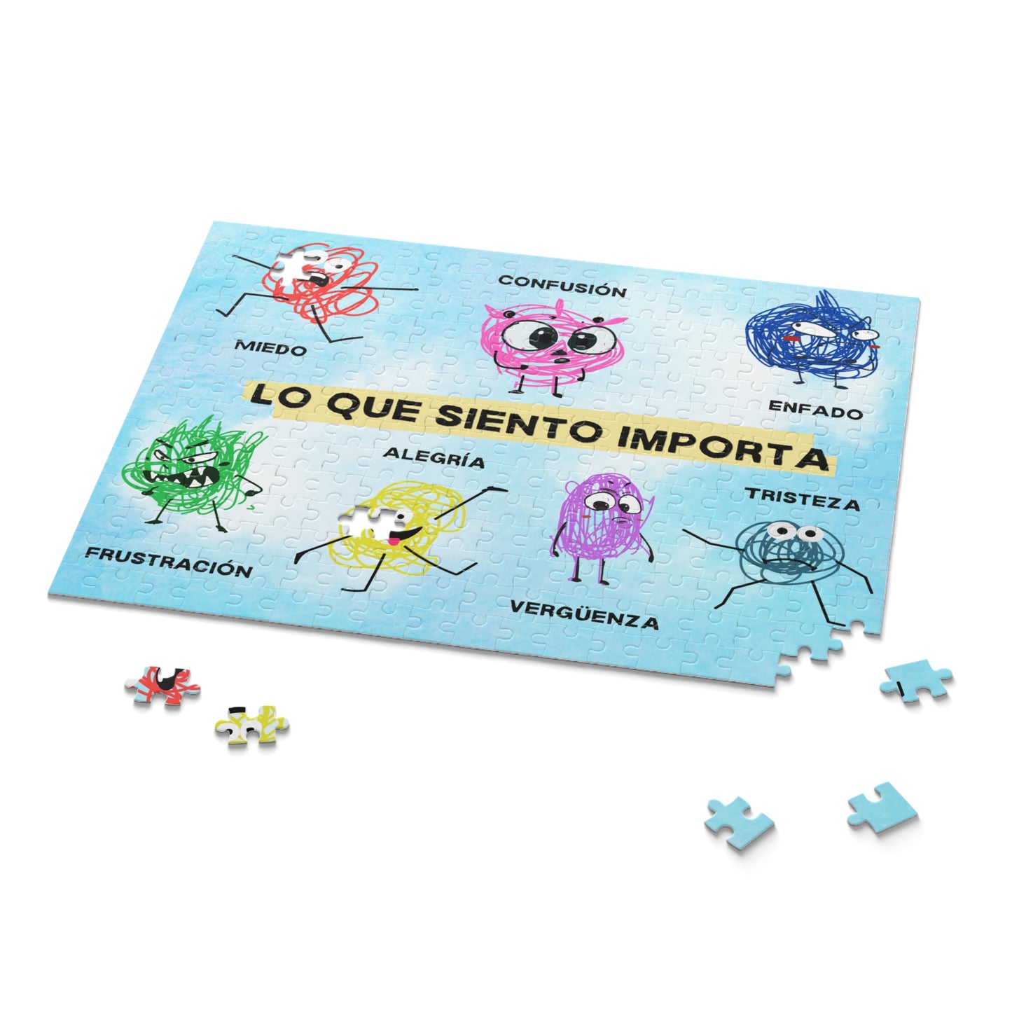 Puzzle educativo de emociones para niños - Lo que siento importa (120, 252, 500-Piezas)