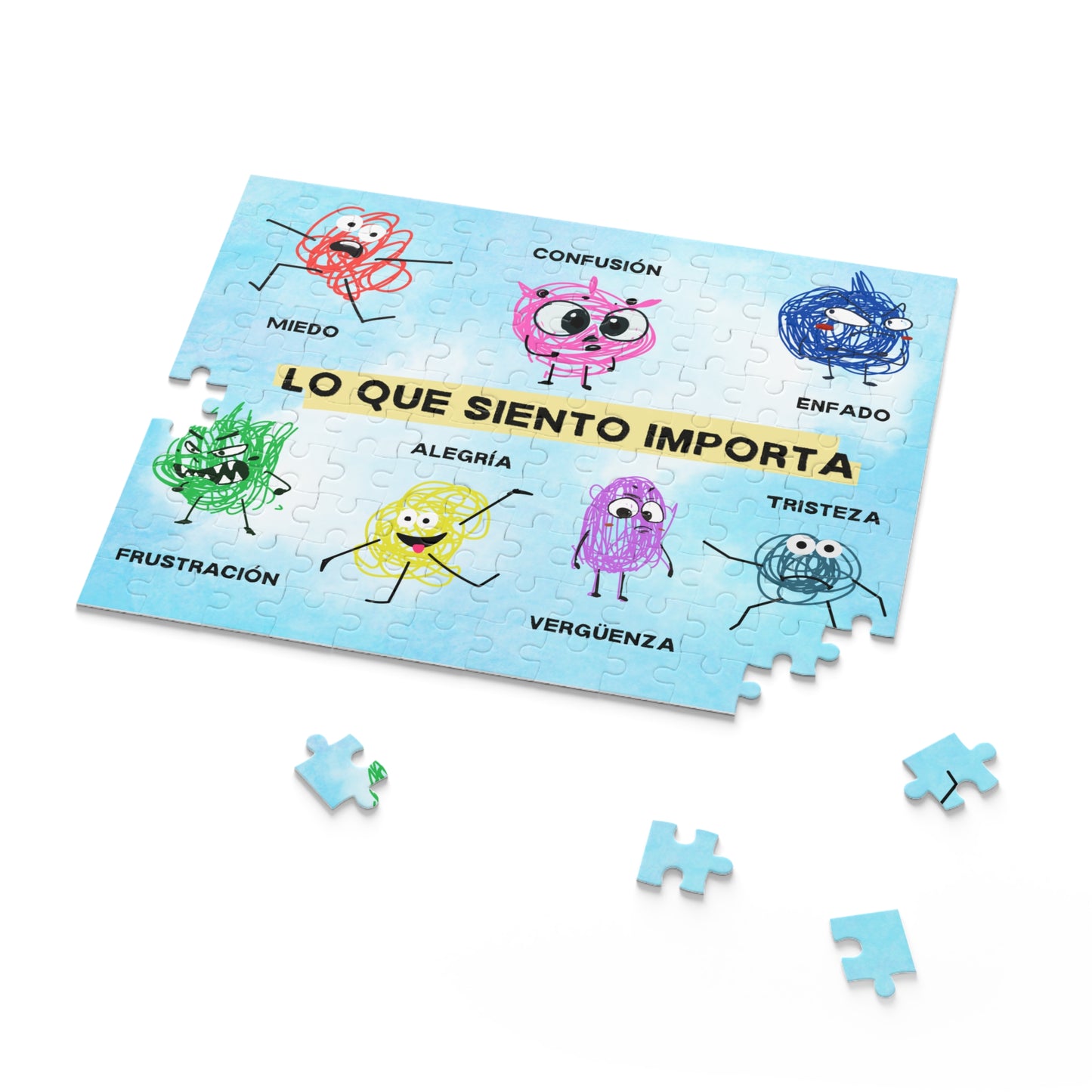 Puzzle educativo de emociones para niños - Lo que siento importa (120, 252, 500-Piezas)