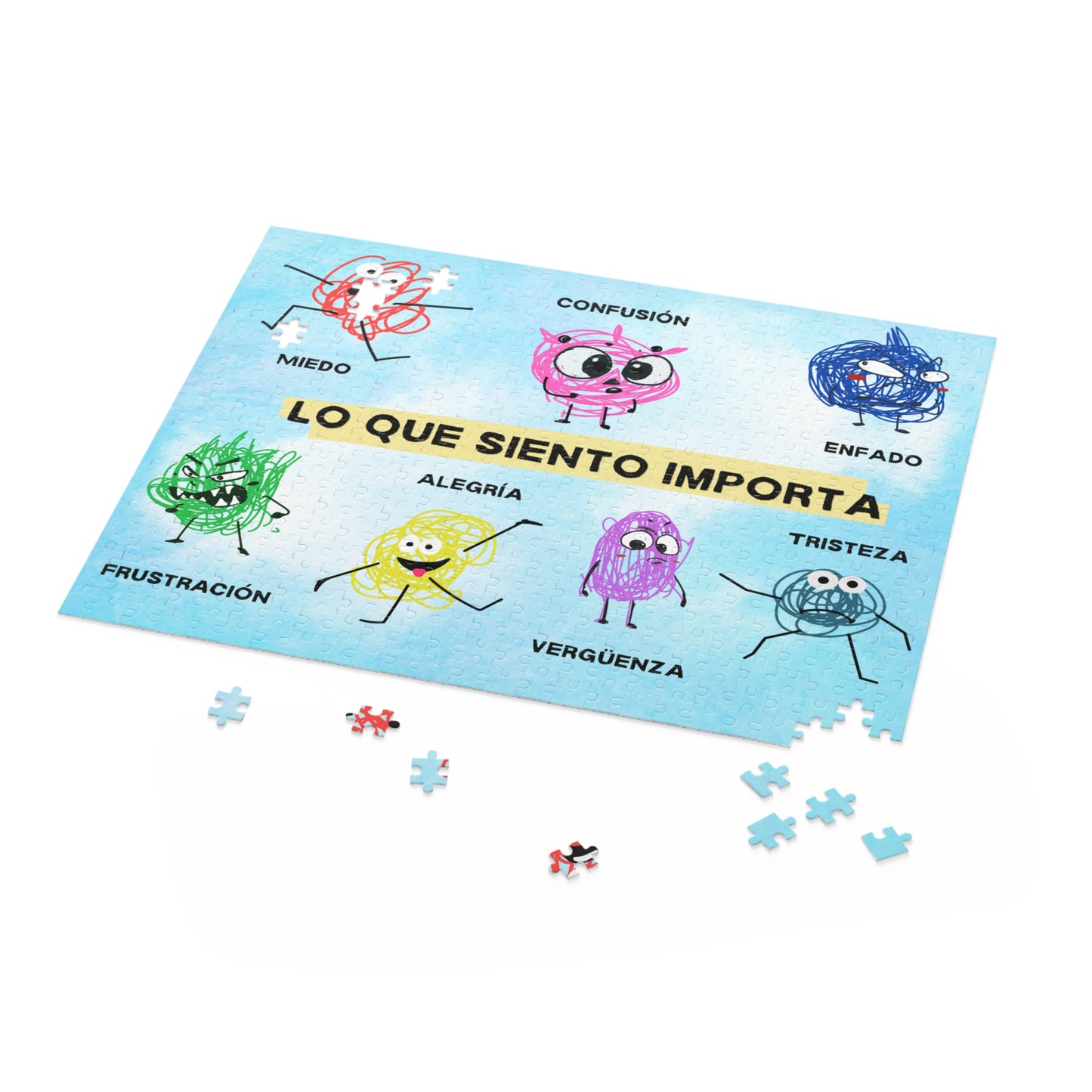 Puzzle educativo de emociones para niños - Lo que siento importa (120, 252, 500-Piezas)