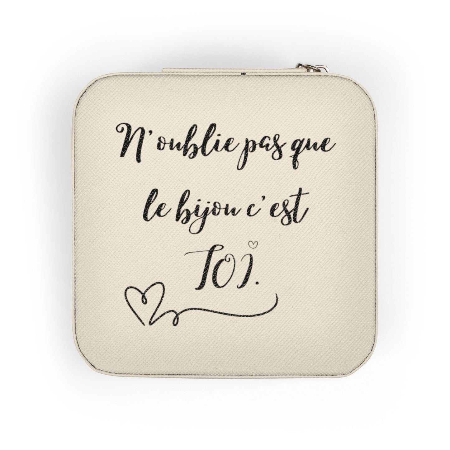 Etui de voyage pour bijoux - N'oublie pas que le bijou c'est toi · Cadeau pour femme·Amour de soi·