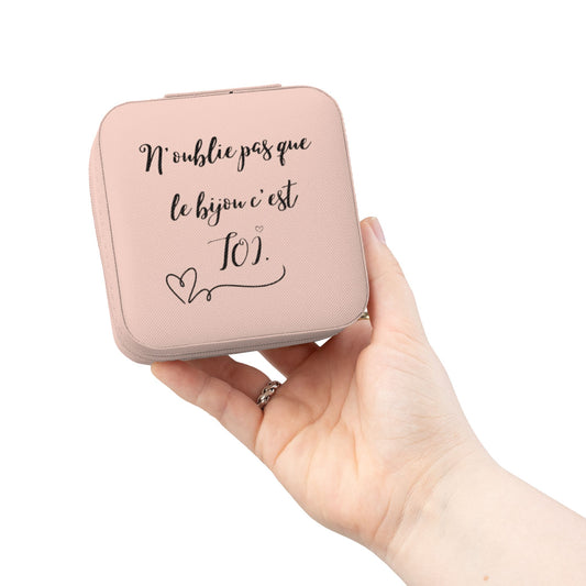 Etui de voyage pour bijoux - N'oublie pas que le bijou c'est toi · Cadeau pour femme·Amour de soi·