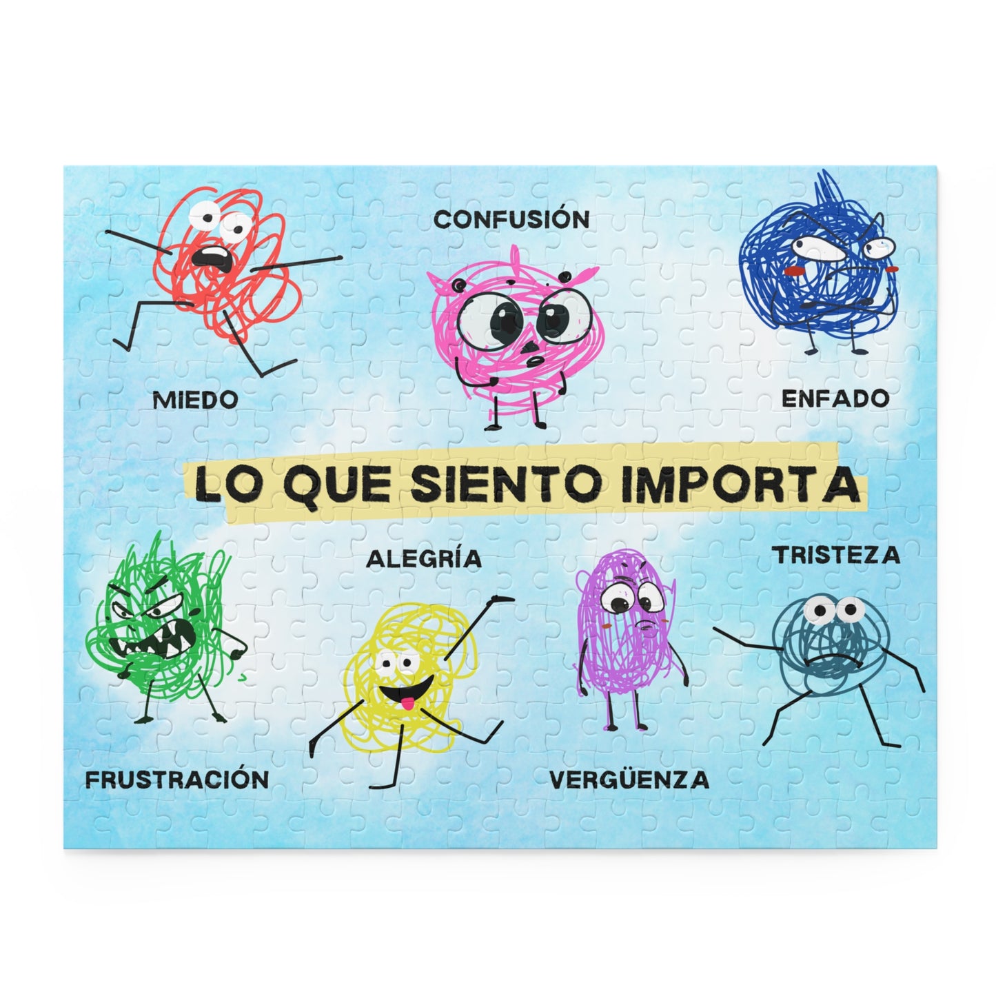 Puzzle educativo de emociones para niños - Lo que siento importa (120, 252, 500-Piezas)
