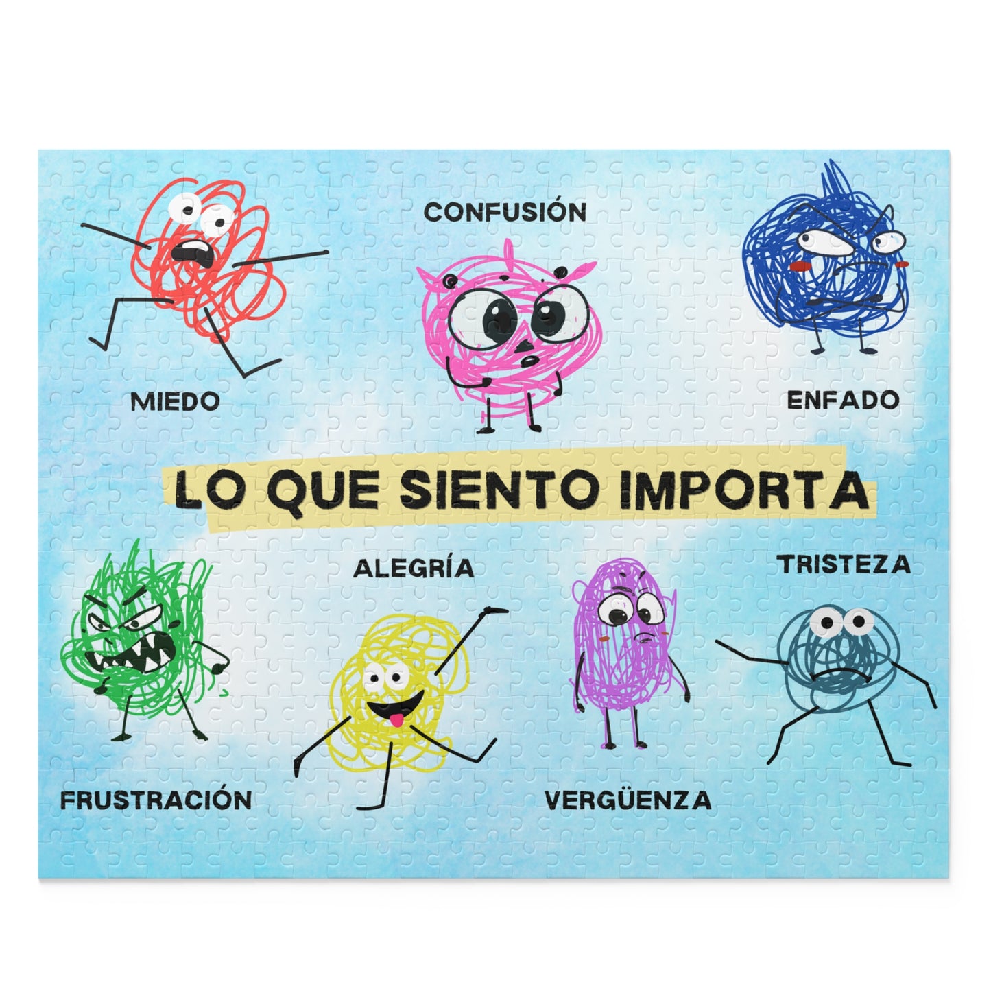 Puzzle educativo de emociones para niños - Lo que siento importa (120, 252, 500-Piezas)